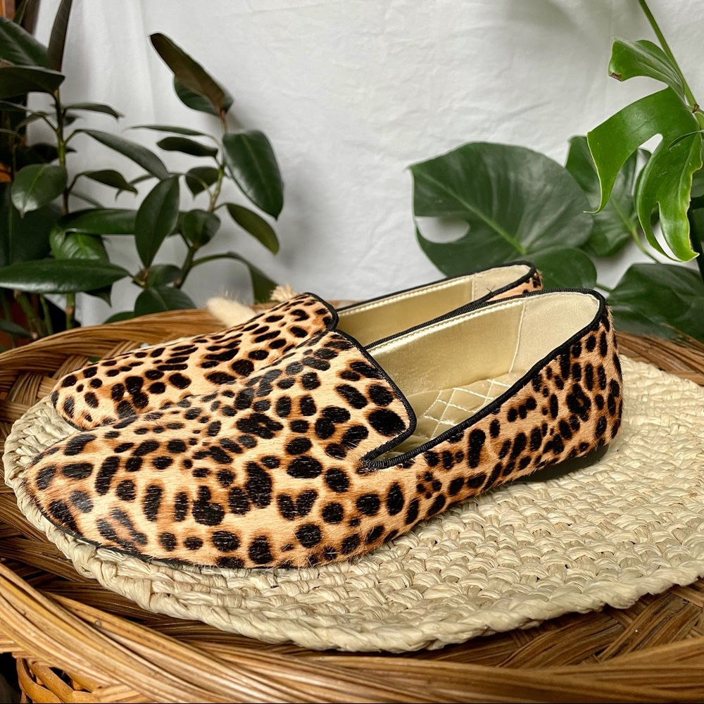 BIRDIES || The Starling Cheetah Calf Hair Loafers